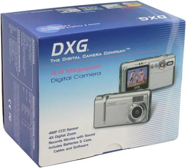Alt view image 11 of 11 - DXG DXG409 Silver 4.0 MP Digital Camera
