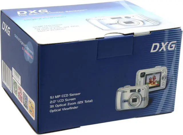 Alt view image 10 of 10 - DXG DXG503 Silver 5.1 MP 3X Optical Zoom Digital Camera