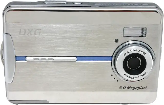 Alt view image 3 of 10 - DXG DXG552 Silver 5.1 MP Digital Camera