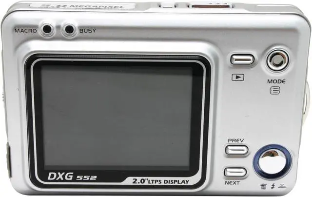 Alt view image 4 of 10 - DXG DXG552 Silver 5.1 MP Digital Camera