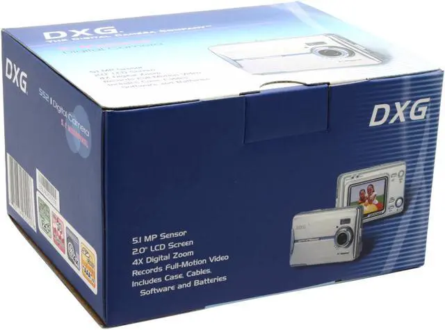 Alt view image 10 of 10 - DXG DXG552 Silver 5.1 MP Digital Camera