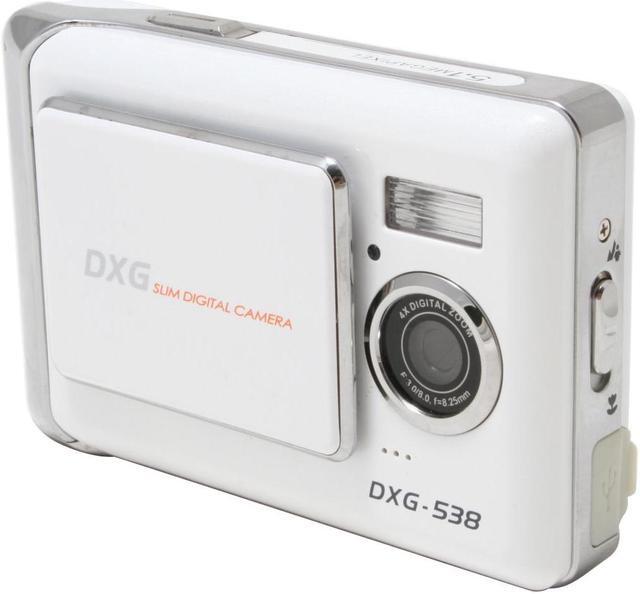 Alt view image 3 of 10 - DXG DXG-538 White 5.1 MP Digital Camera
