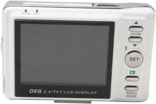 Alt view image 5 of 10 - DXG DXG-538 White 5.1 MP Digital Camera