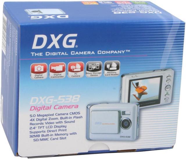 Alt view image 10 of 10 - DXG DXG-538 White 5.1 MP Digital Camera