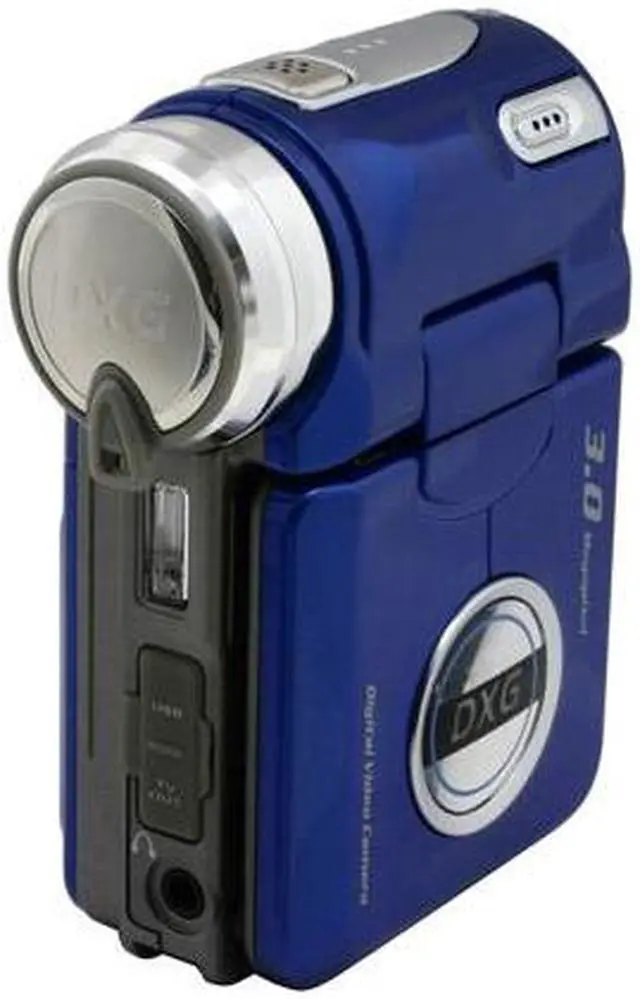 Alt view image 2 of 11 - DXG DXG-305V Blue 1/2" CMOS 1.5" 85K LCD HDD/Flash Memory Camcorder