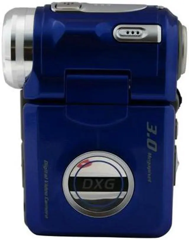 Alt view image 6 of 11 - DXG DXG-305V Blue 1/2" CMOS 1.5" 85K LCD HDD/Flash Memory Camcorder
