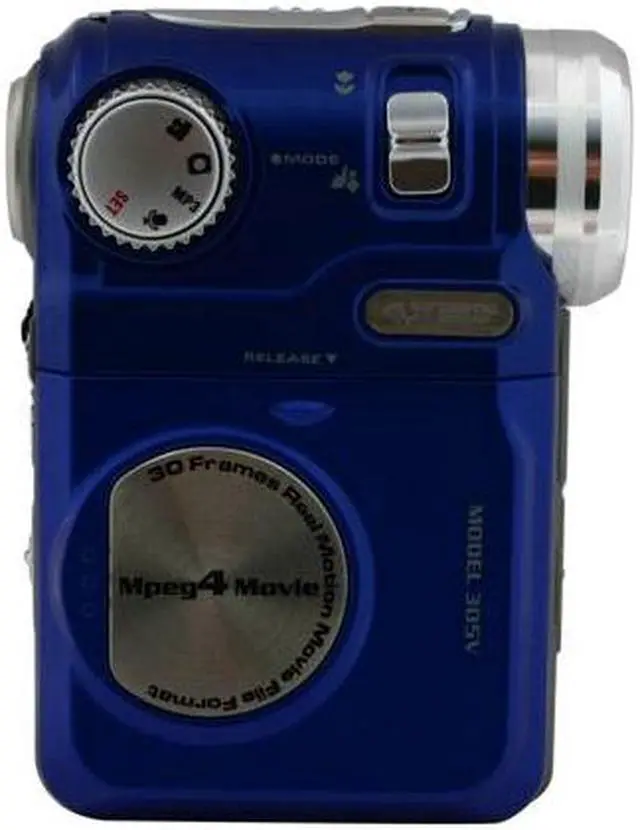 Alt view image 7 of 11 - DXG DXG-305V Blue 1/2" CMOS 1.5" 85K LCD HDD/Flash Memory Camcorder
