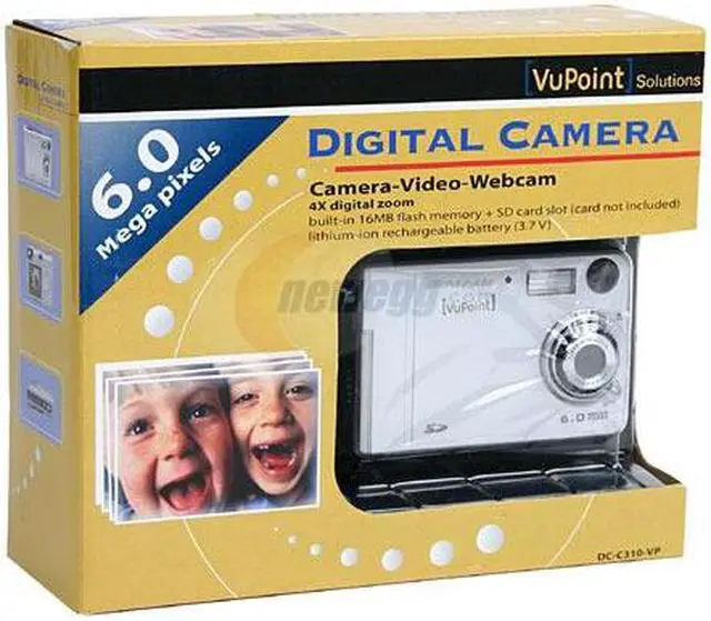 Alt view image 10 of 10 - VuPoint DC-C310-VP Silver 3.2MP Digital Camera