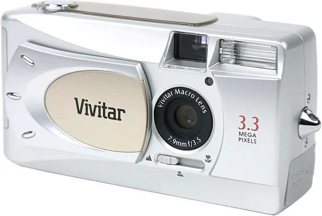 Alt view image 3 of 9 - Vivitar ViviCam 3705B Silver 3.3MP Digital Camera