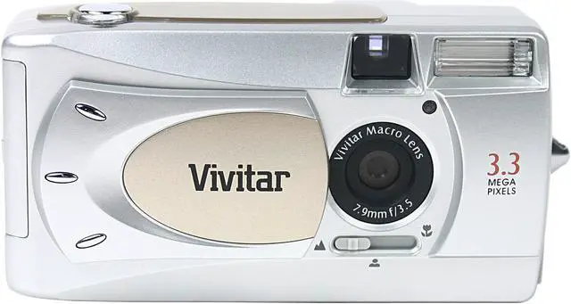 Alt view image 2 of 9 - Vivitar ViviCam 3705B Silver 3.3MP Digital Camera