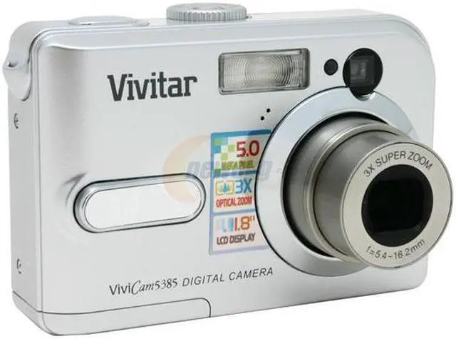 Vivitar 5385 Silver 5 MP ViviCam Digital Camera - Newegg.com