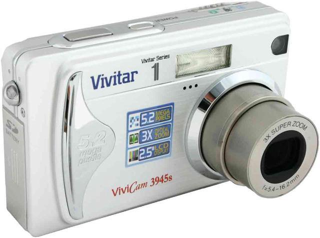 Main image of Vivitar 3945s Silver 5 MP 3X Optical Zoom ViviCam Digital Camera