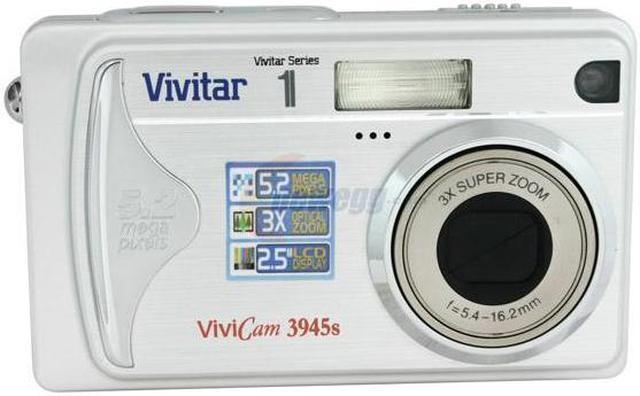 Alt view image 3 of 9 - Vivitar 3945s Silver 5 MP 3X Optical Zoom ViviCam Digital Camera
