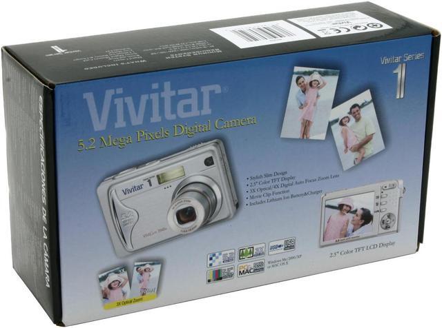 Alt view image 9 of 9 - Vivitar 3945s Silver 5 MP 3X Optical Zoom ViviCam Digital Camera
