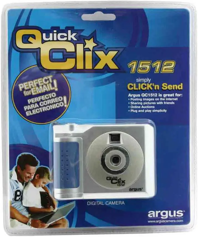 Alt view image 2 of 3 - Argus QC1512 2-Tone Web/Photo 2 in 1Digital Camera w/ Arcsoft Photo Editing Software bundled