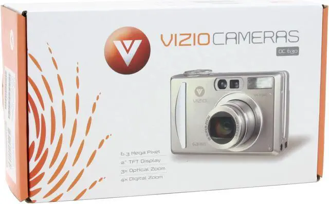 Alt view image 9 of 9 - VIZIO DC630C Silver 6.3 MP 3X Optical Zoom Digital Camera