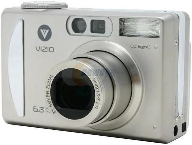 Alt view image 3 of 9 - VIZIO DC630C Silver 6.3 MP 3X Optical Zoom Digital Camera
