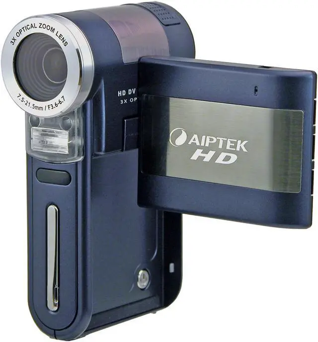 Main image of AIPTEK GO-HD+ Blue 5.0 MP CMOS 2.4" LCD 3x Optical HD Pocket Camcorder