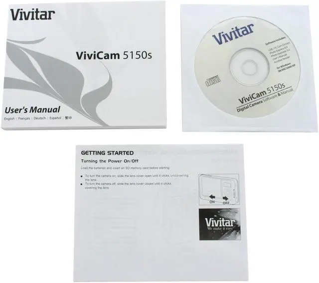 Alt view image 8 of 9 - Vivitar 5150s Silver 5.0 MP Digital Camera & PC-Cam
