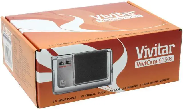 Alt view image 8 of 8 - Vivitar 6150s Silver 6.0 MP Digital Camera