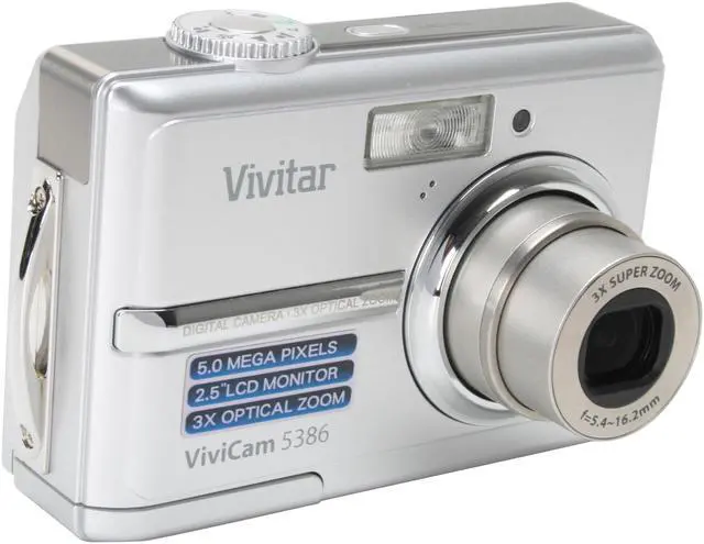 Refurbished: Vivitar 5386 Silver 5.0 MP Digital Camera - Newegg.com