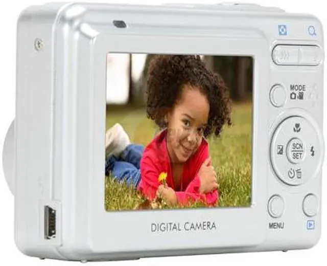 Alt view image 3 of 11 - Vivitar ViviCam 5355 Silver 5.0 MP 3X Optical Zoom Digital Camera