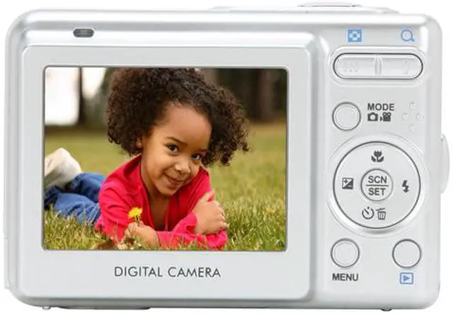 Alt view image 4 of 11 - Vivitar ViviCam 5355 Silver 5.0 MP 3X Optical Zoom Digital Camera