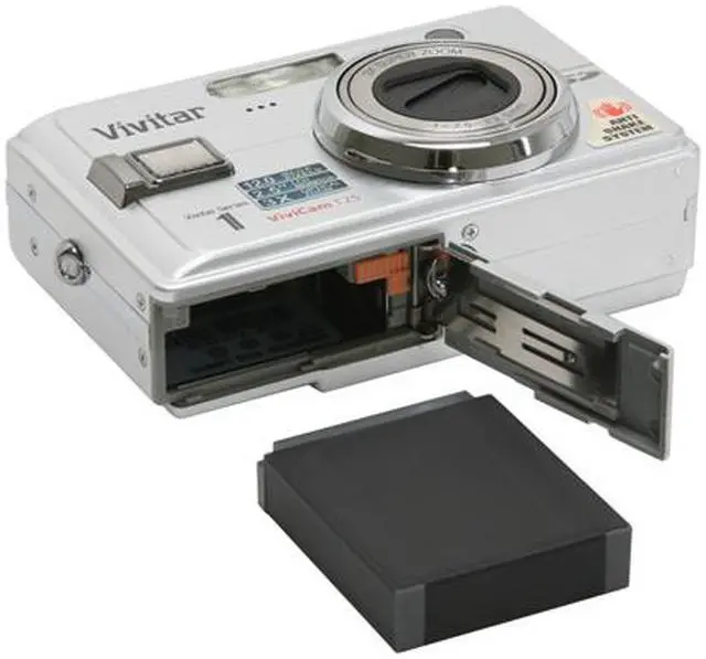 Alt view image 10 of 11 - Vivitar ViviCam T25 Silver 12 MP 3X Optical Zoom Digital Camera