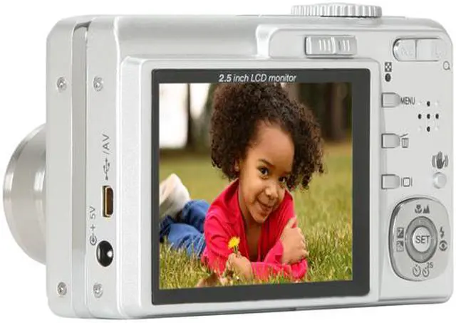 Alt view image 3 of 11 - Vivitar ViviCam T25 Silver 12 MP 3X Optical Zoom Digital Camera