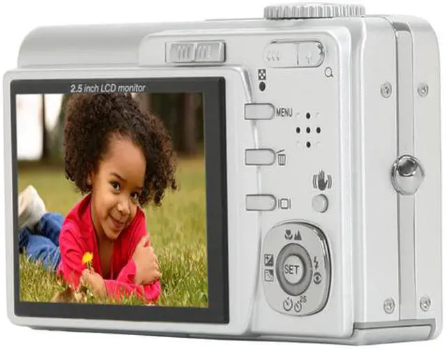 Alt view image 5 of 11 - Vivitar ViviCam T25 Silver 12 MP 3X Optical Zoom Digital Camera