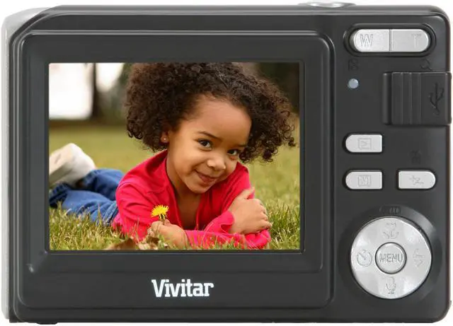 Alt view image 5 of 11 - Vivitar Vivicam 8370 Black 8.0 MP 3X Optical Zoom Digital Camera