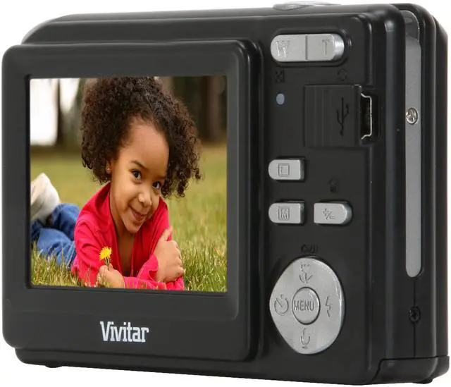 Alt view image 6 of 11 - Vivitar Vivicam 8370 Black 8.0 MP 3X Optical Zoom Digital Camera