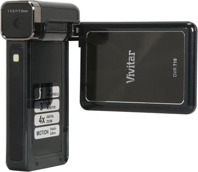 Alt view image 2 of 11 - Vivitar DVR 710 7.0 MP CMOS 3.0" LCD Multi-Function Digital Camcorder