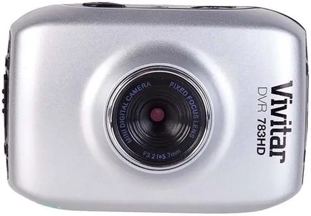 Alt view image 6 of 19 - Vivitar DVR783HD-SIL-WM 5.1MP Action Camcorder 720p Silver