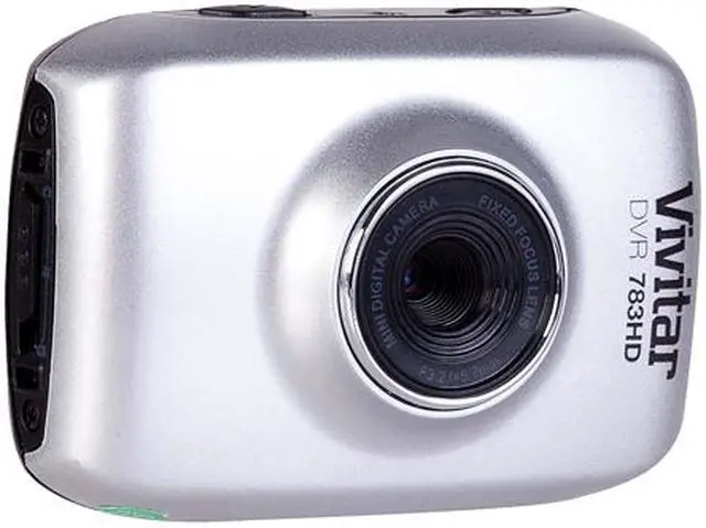 Alt view image 7 of 19 - Vivitar DVR783HD-SIL-WM 5.1MP Action Camcorder 720p Silver