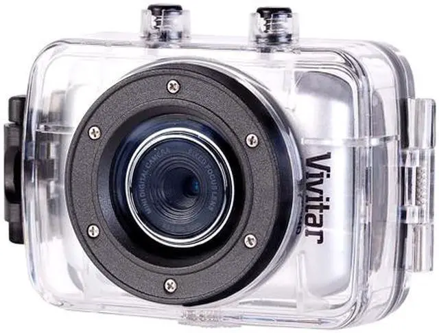 Alt view image 3 of 19 - Vivitar DVR783HD-SIL-WM 5.1MP Action Camcorder 720p Silver