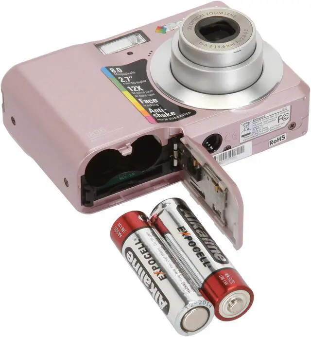 Alt view image 10 of 11 - Polaroid i836 Pink 8.0 MP 3X Optical Zoom Digital Camera
