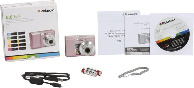 Alt view image 11 of 11 - Polaroid i836 Pink 8.0 MP 3X Optical Zoom Digital Camera