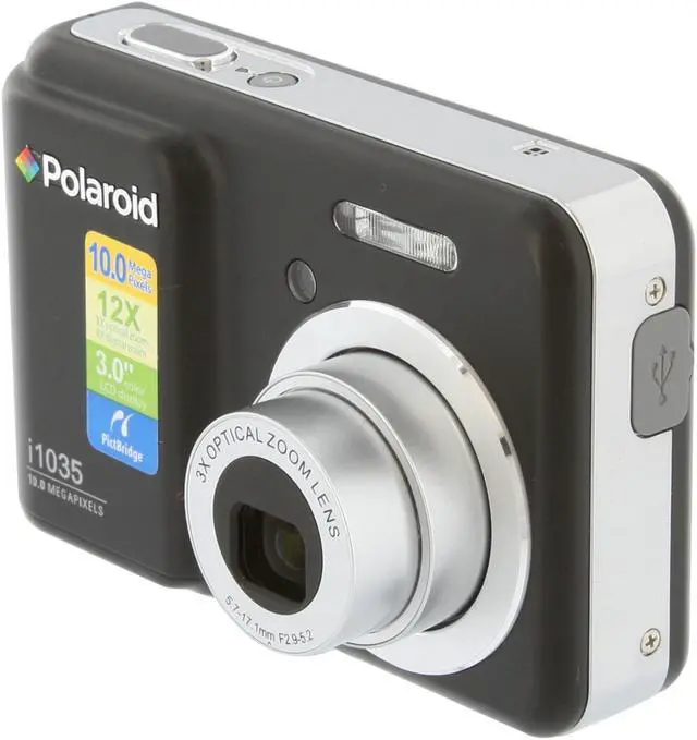 Main image of Polaroid CIA 1035F Black 10.0 MP 3X Optical Zoom Digital Camera