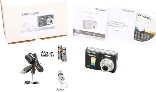 Alt view image 12 of 12 - Polaroid CIA 1035F Black 10.0 MP 3X Optical Zoom Digital Camera