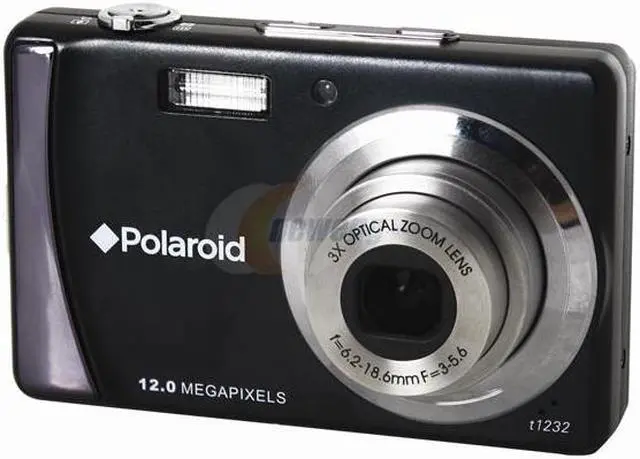 Polaroid t1232 Black 12.0 MP Digital Camera - Newegg.com