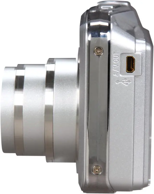 Alt view image 3 of 8 - GE A1250 Silver 10.1 MP 5X Optical Zoom Digital Camera