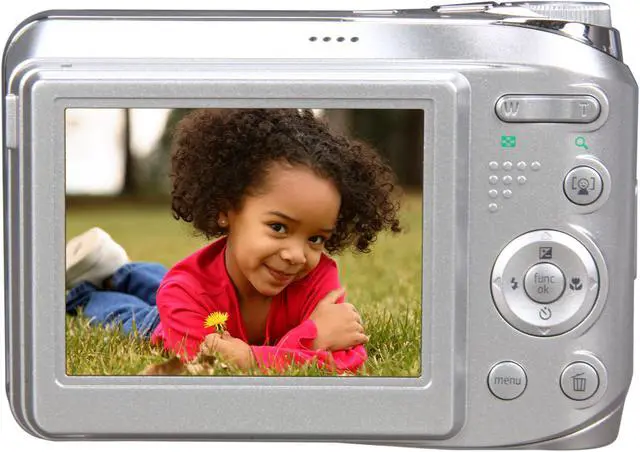 Alt view image 4 of 8 - GE A1250 Silver 10.1 MP 5X Optical Zoom Digital Camera