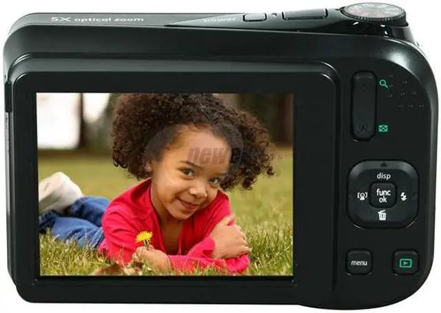Alt view image 4 of 8 - GE A1455 Black 14.1 MP 5X Optical Zoom Digital Camera