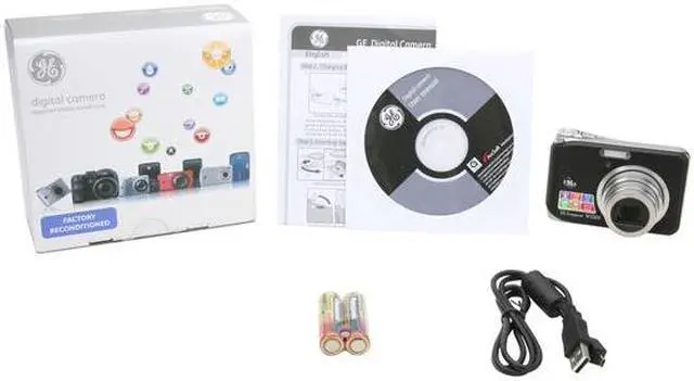Alt view image 8 of 8 - GE W1000 Black 10.1 MP 3X Optical Zoom Digital Camera