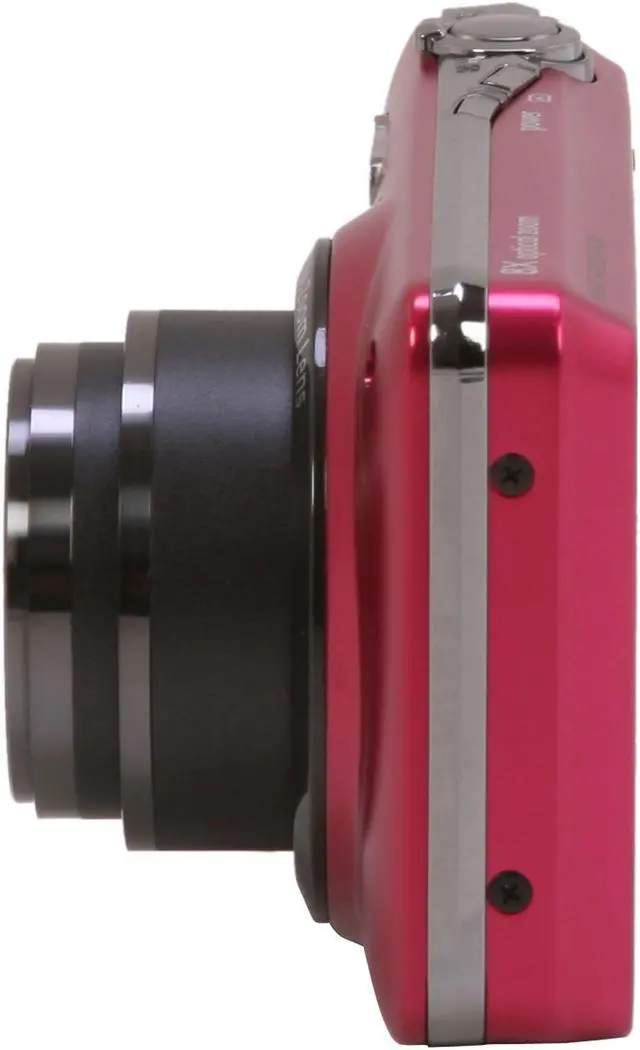 Alt view image 5 of 8 - GE E1486TW Ruby Red 14.1 MP 8X Optical Zoom 28mm Wide Angle Digital Camera HDTV Output