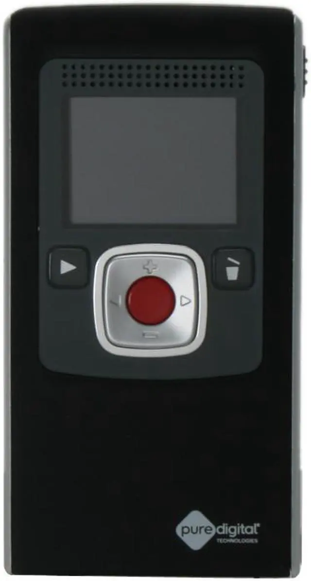 Alt view image 4 of 13 - Flip video Ultra Black 1/4" VGA CMOS sensor 1.5" 70K LCD Smooth multi-step 2X Camcorder