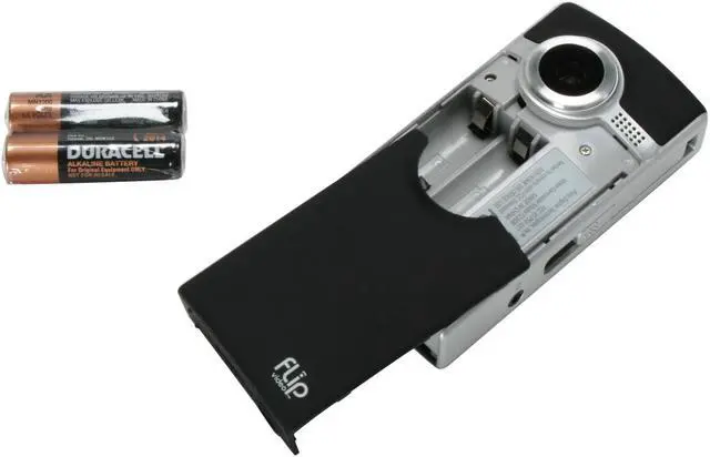 Alt view image 12 of 13 - Flip video Ultra Black 1/4" VGA CMOS sensor 1.5" 70K LCD Smooth multi-step 2X Camcorder