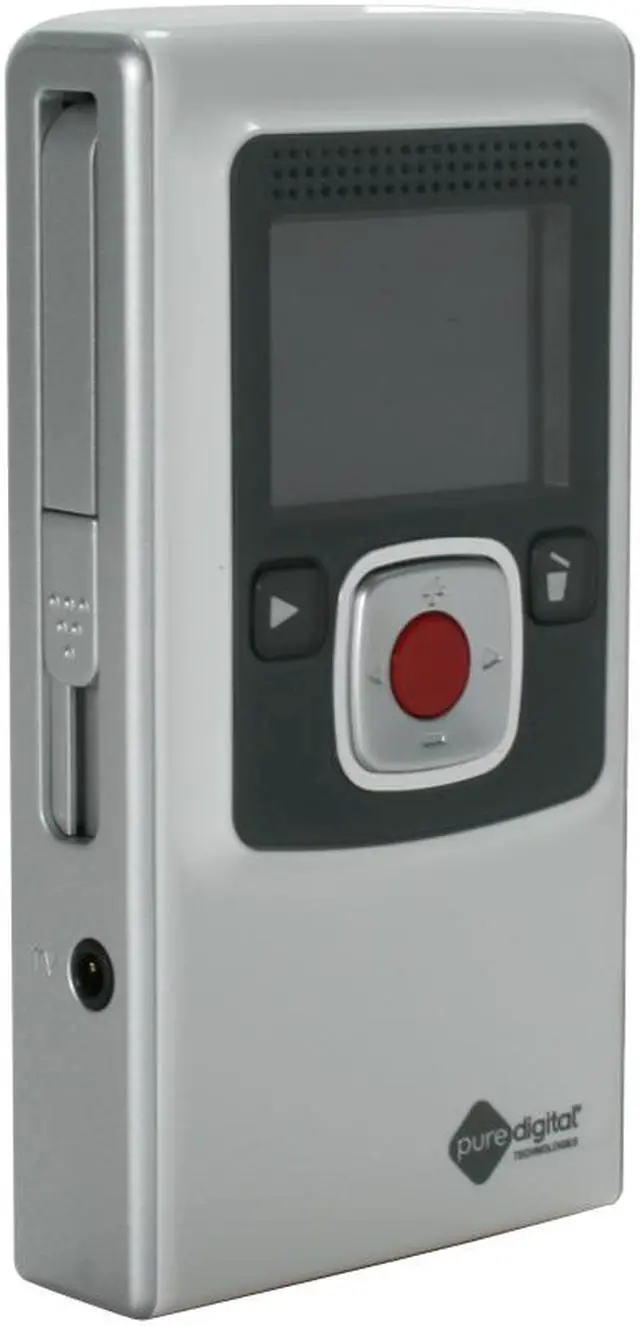 Alt view image 3 of 12 - Pure Digital Flip Video Ultra Series F230W 1/4" VGA CMOS 30 minutes 1GB White Digital Camcorder