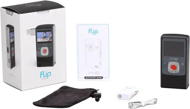Alt view image 10 of 13 - Flip UltraHD Camcorder - Black & Chrome, 120 Minutes